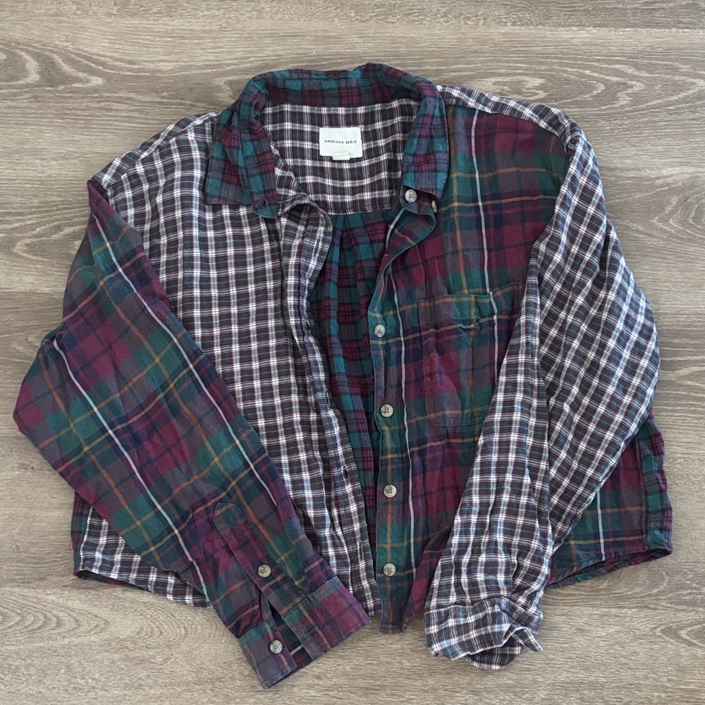 Women’s cropped flannel